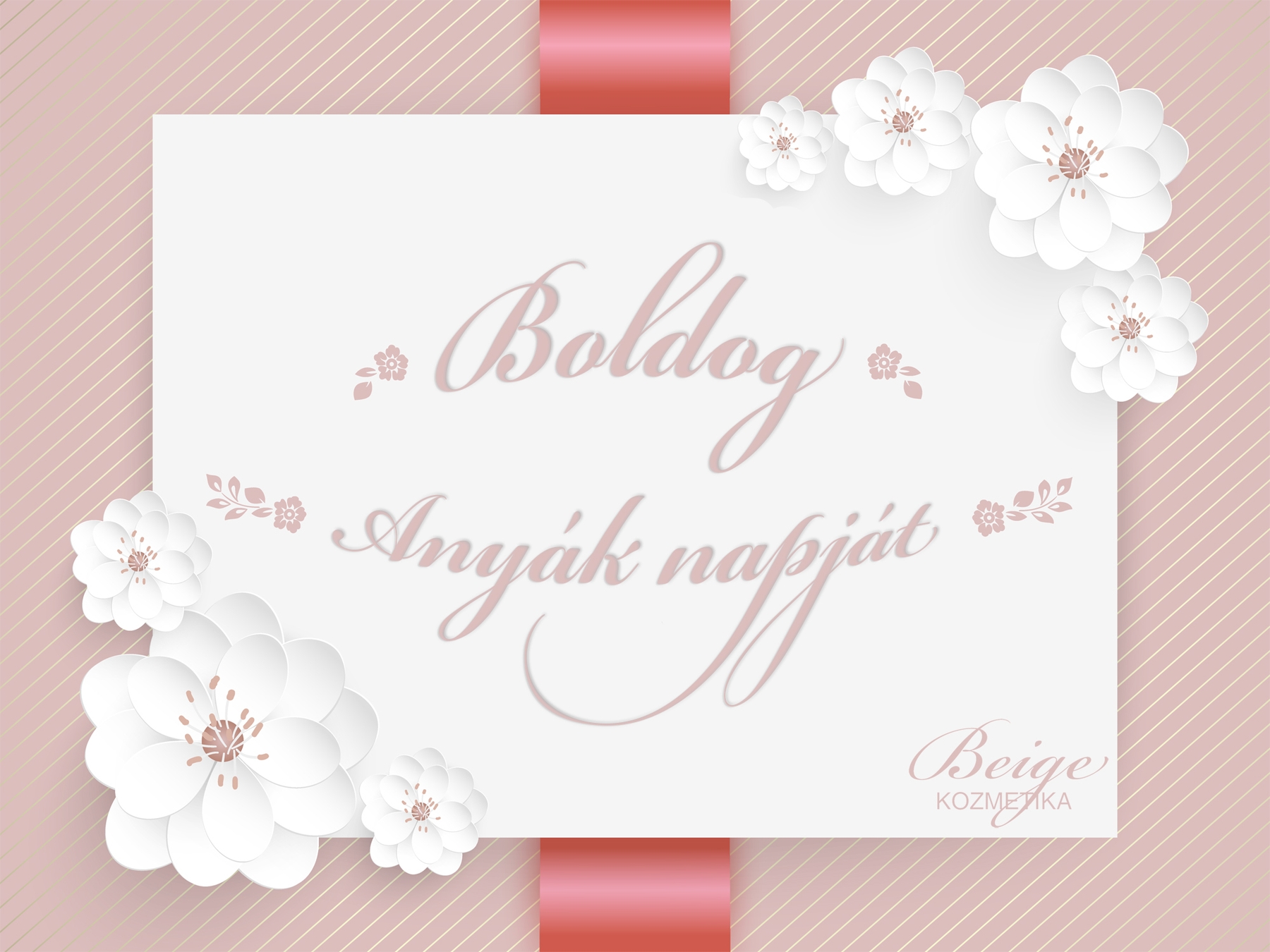 Beige Ajándékkártya Anyák napjára